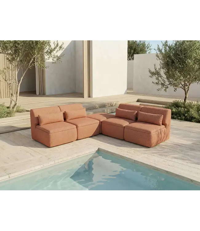 Blomus - Pouf d'extérieur - 1 pièce - Brun ambré