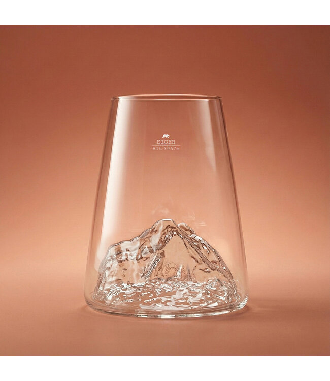 Alaskanmaker - Design Glas Topographic - Eiger - 1 Stuk