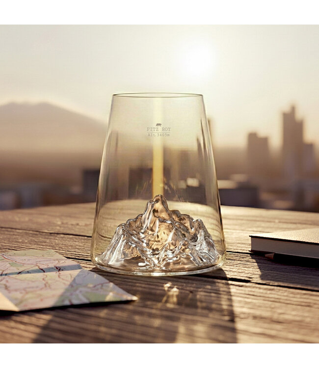 Alaskanmaker - Design Glas Topographic - Fitz Roy  - 1 Stuk