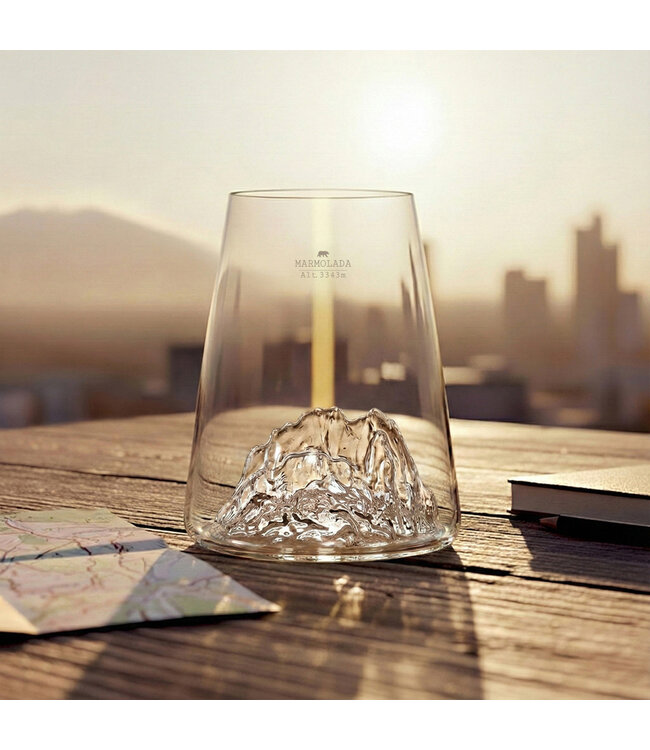 Alaskanmaker - Design Glas Topographic - Marmolada - 1 Stuk
