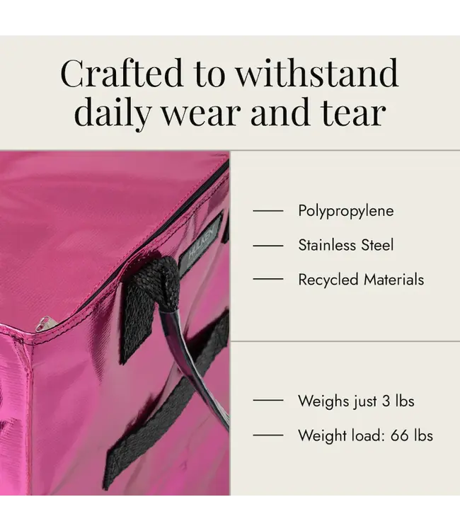 Hulken - Sac à roulettes original - 1 pièce - Grand format - Beautyblender Rose