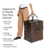 Hulken - Sac à roulettes original - 1 pièce - Grand format - Brun Chocolat