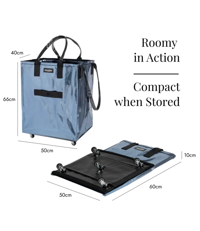 Hulken - Originele Rol-Draagtas - 1 Stuk - Large - Kristal Blauw