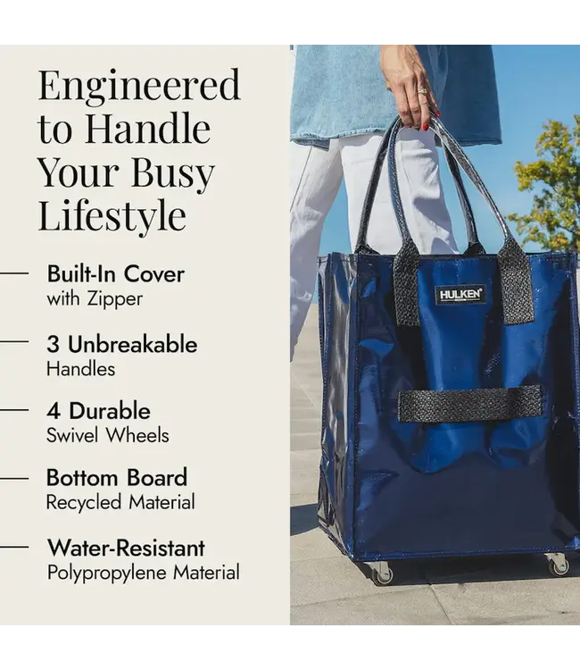 Hulken - Sac à roulettes original - 1 pièce - Medium - Bleu Nuit