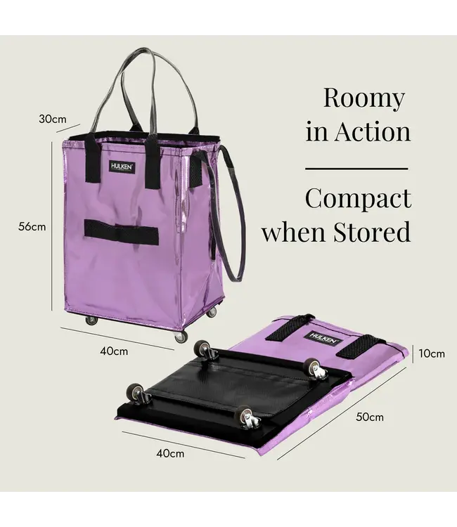 Hulken - Sac à roulettes original - 1 pièce - Medium - Lilas