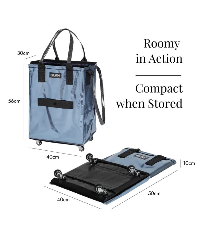 Hulken - Sac à roulettes original - 1 pièce - Medium - Bleu Cristal