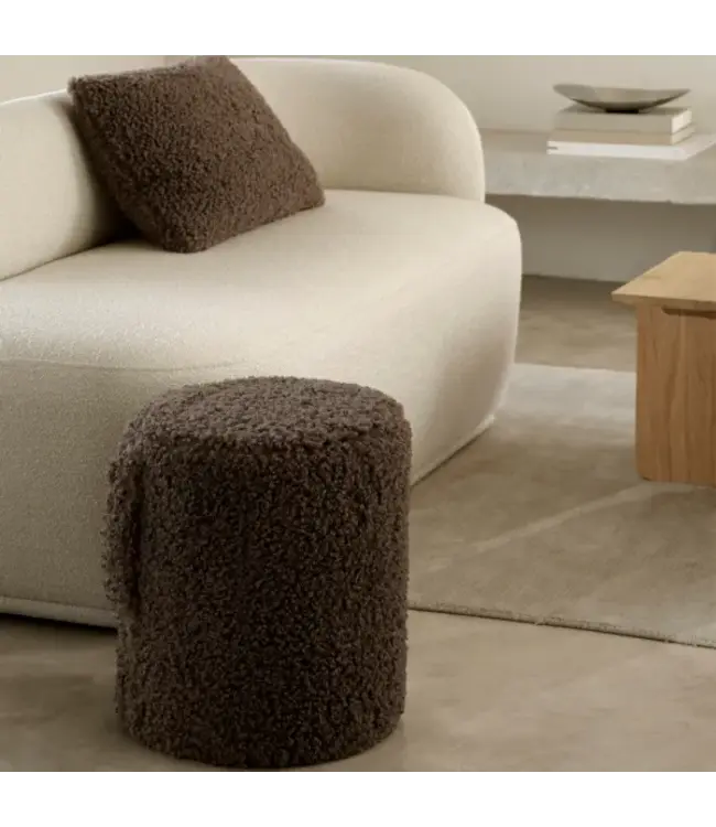 Blomus - Pouf - Teddy - 1 pièce - Espresso