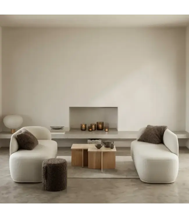 Blomus - Pouf - Teddy - 1 Stuk - Espresso