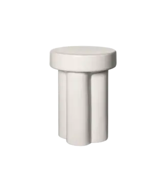 Blomus Blomus - Tabouret en céramique - Toru - Haut - 1 pièce - Lily Wit