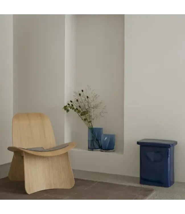 Blomus - Keramische Kruk - Toki - T-vorm - 1 Stuk - Mazarineblauw