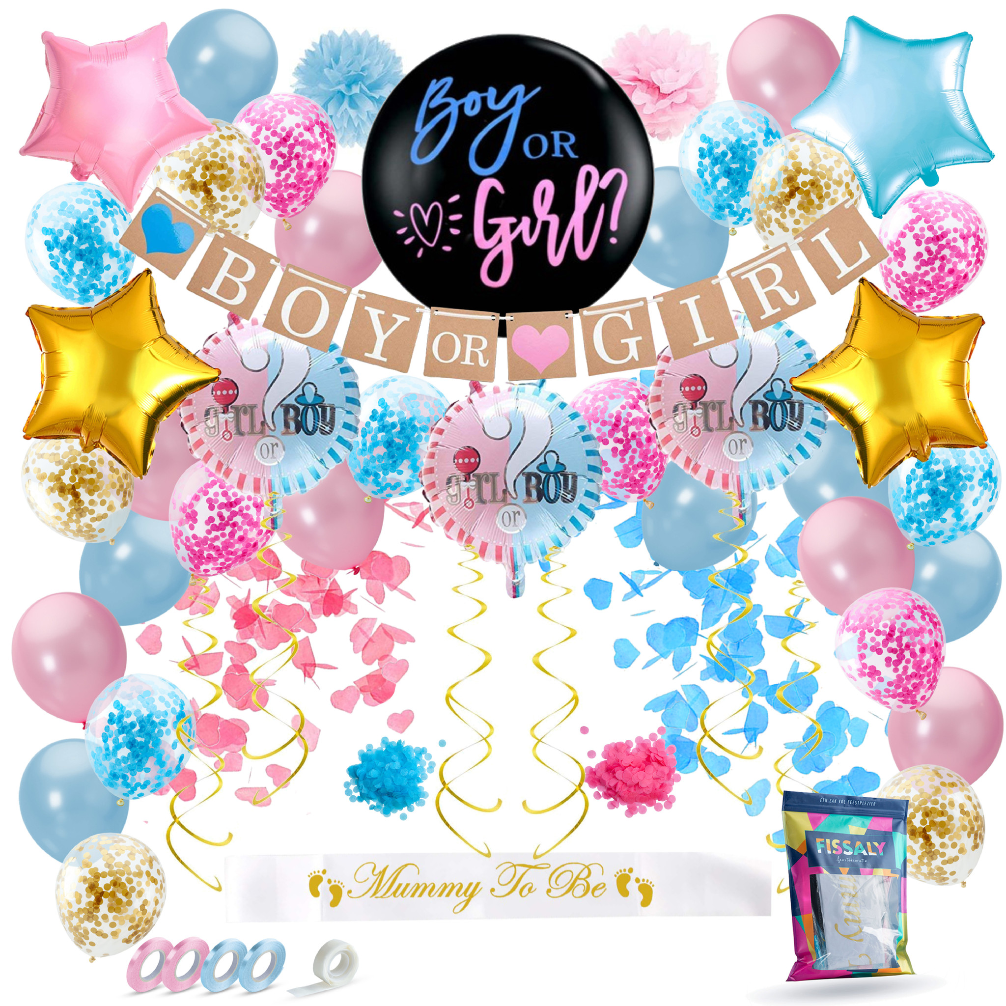 Stuks Reveal Baby Shower Ballonnen Decoratie Feestpakket -