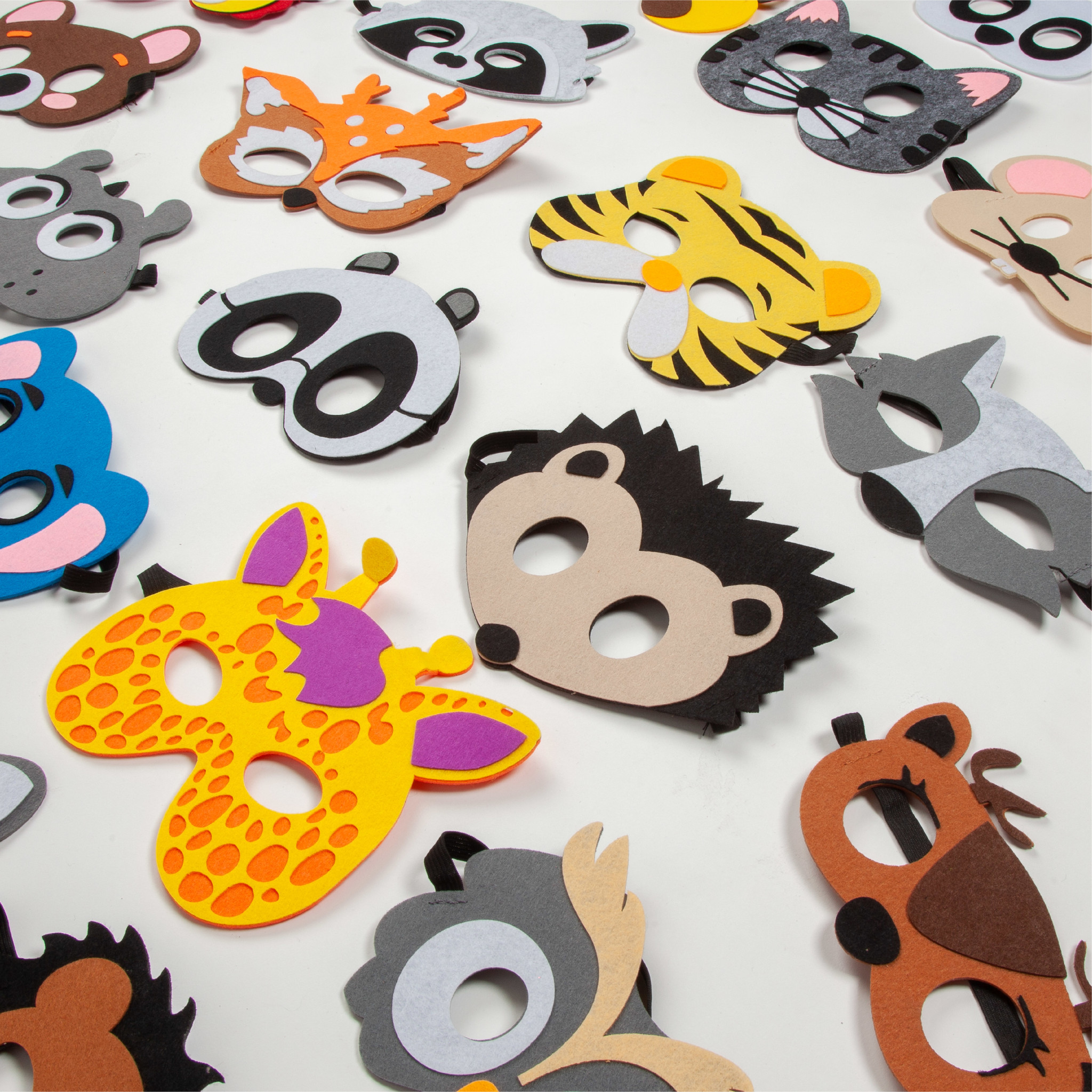 Incubus restjes Niet essentieel Fissaly® 30 Stuks Dieren Jungle Maskers voor Kinderfeest & Verkleed  Partijen – Safari Kostuum Decoratie - Dierenmaskers - Fissaly