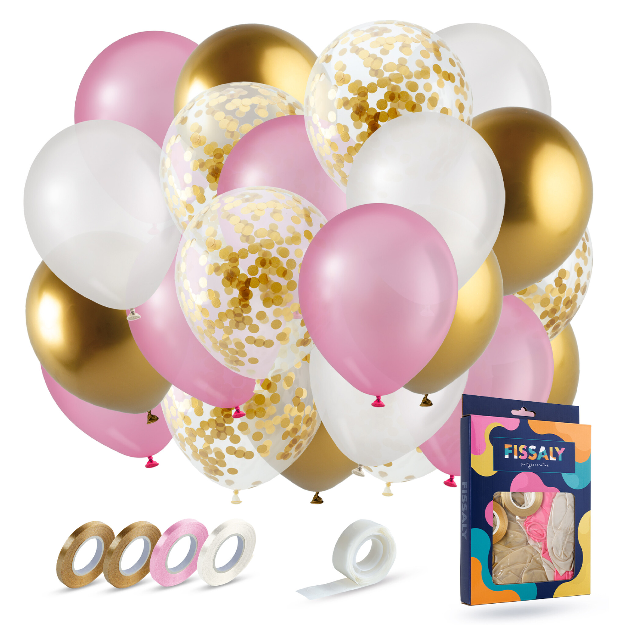 Ballon 30 jaar roze en goud' kopen?