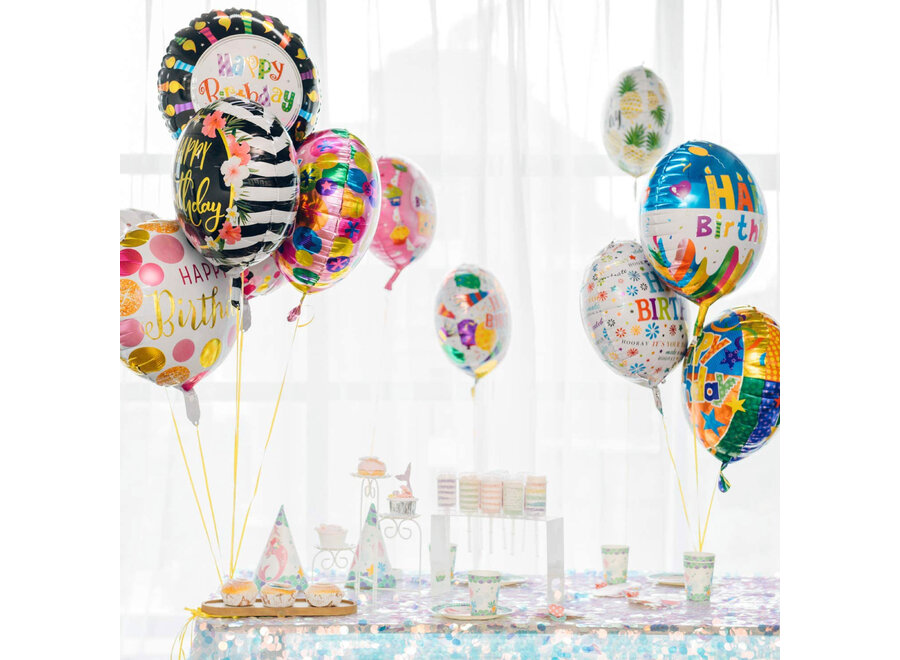 20 Stuks Happy Birthday Verjaardag Folie Ballonnen