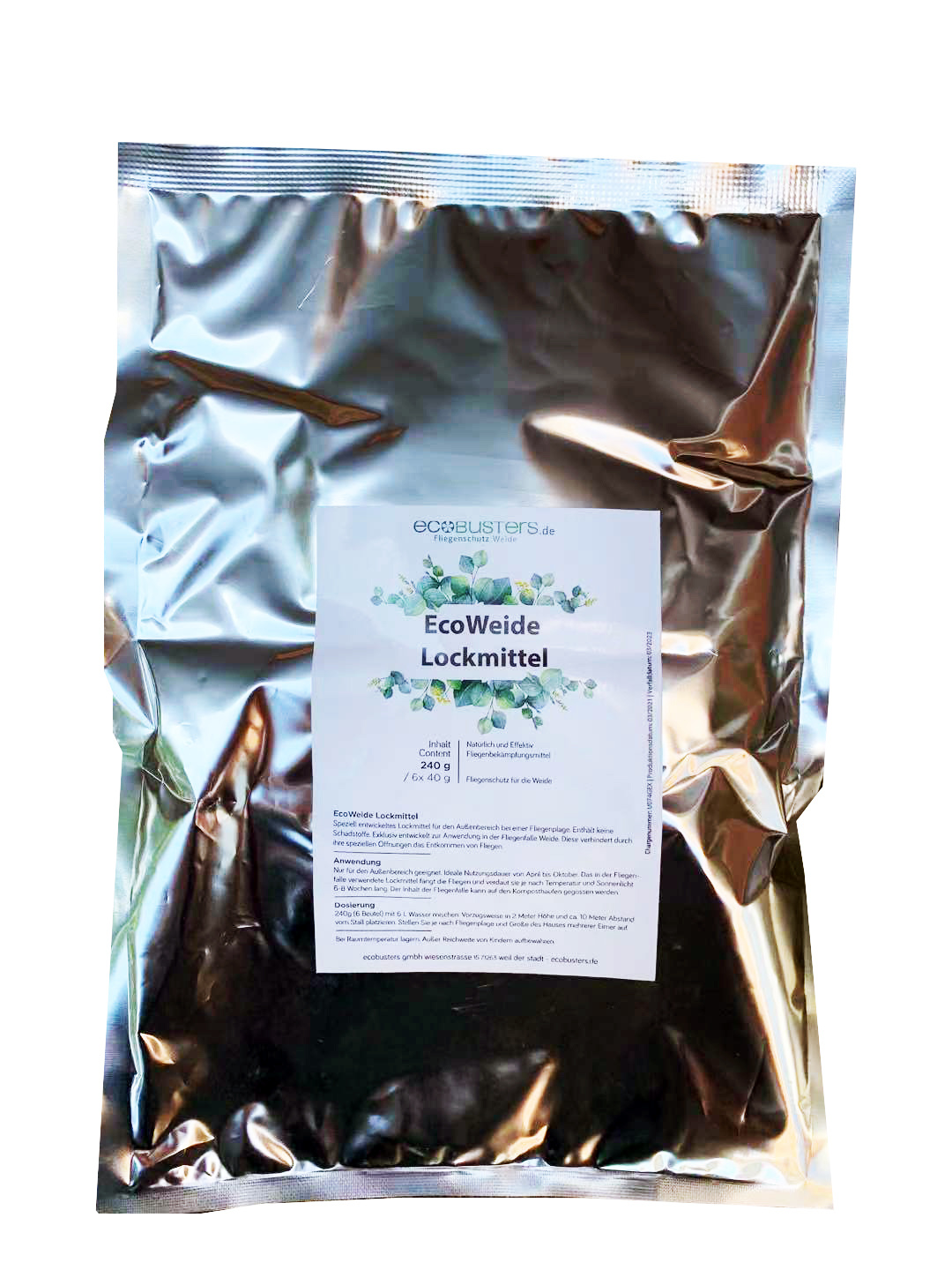 SET XL: Trampa moscas + poste de hierro + 240g atrayente