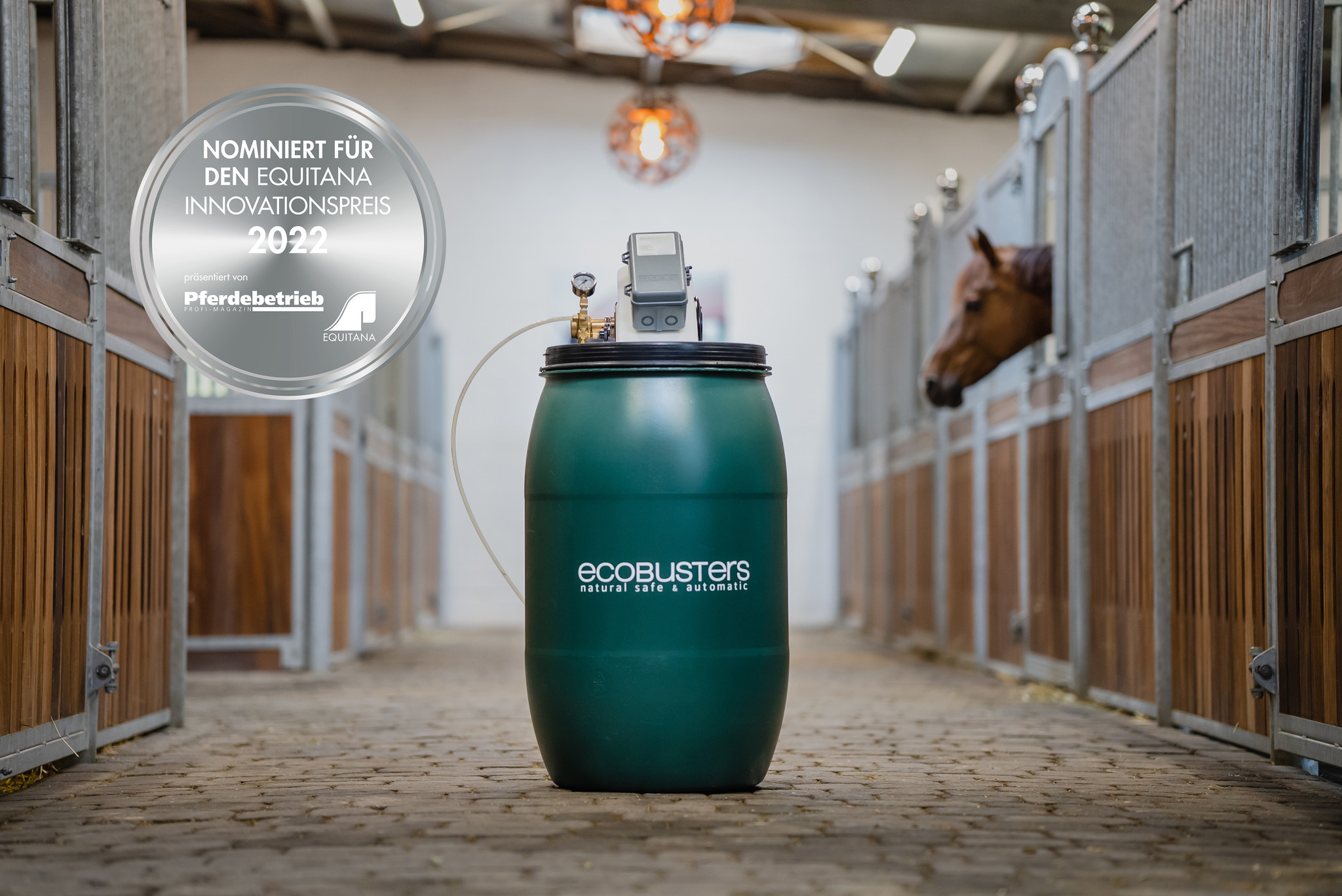 Vernevelingssysteem voor paardenstallen: INNOVATION AWARD 2022!