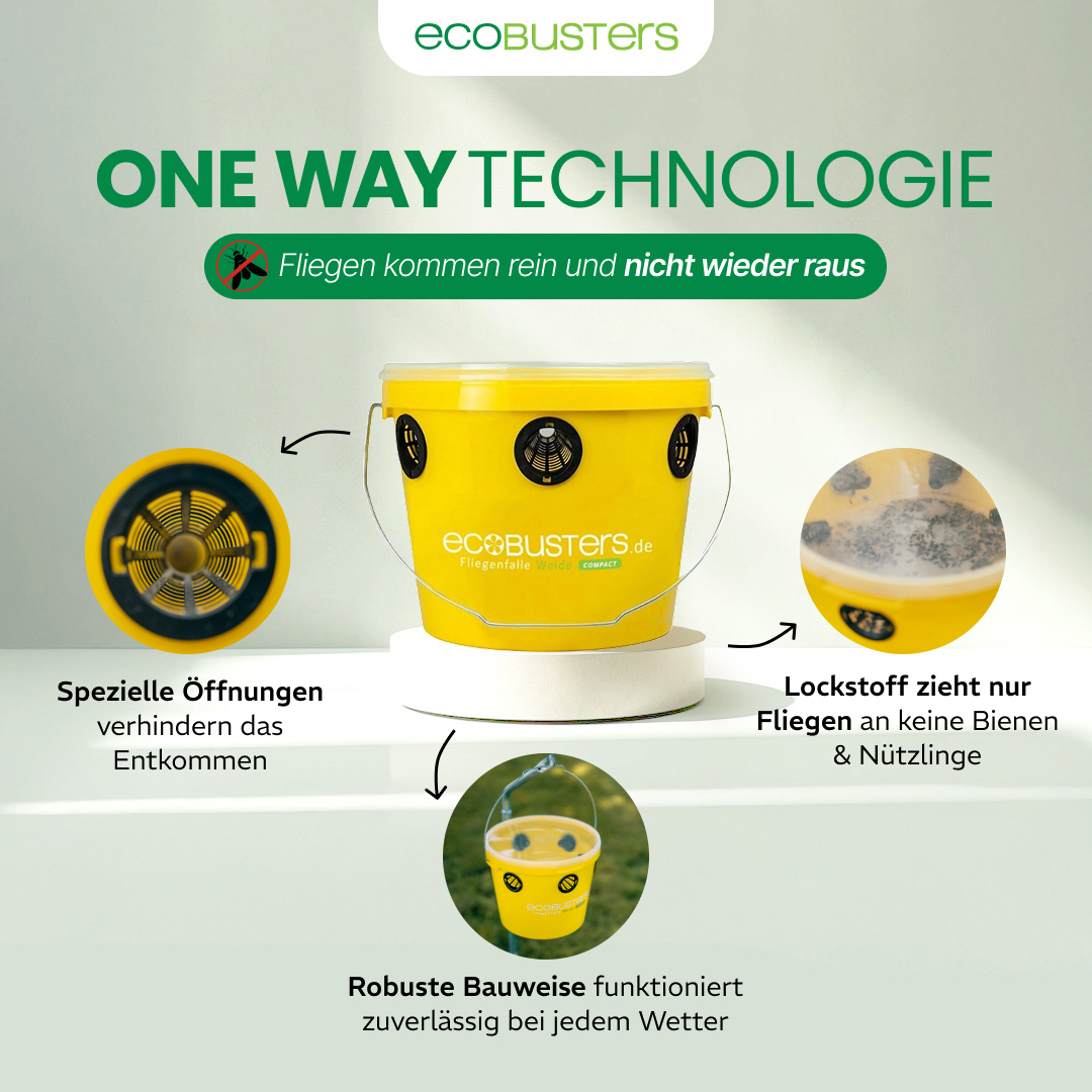 SUPER SET: Trappola per mosche + 3x 240g Attrattore EcoWeide