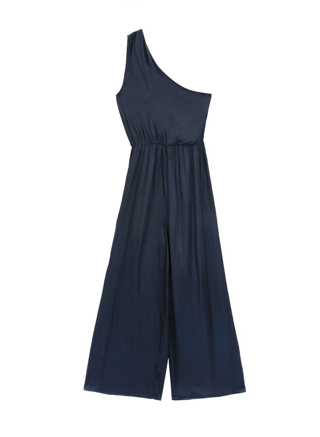 JUMPSUIT SATIN MARINE