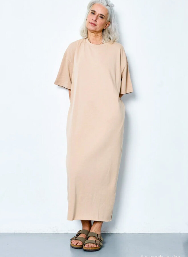 COTTON SWEATER DRESS JULIA BEIGE