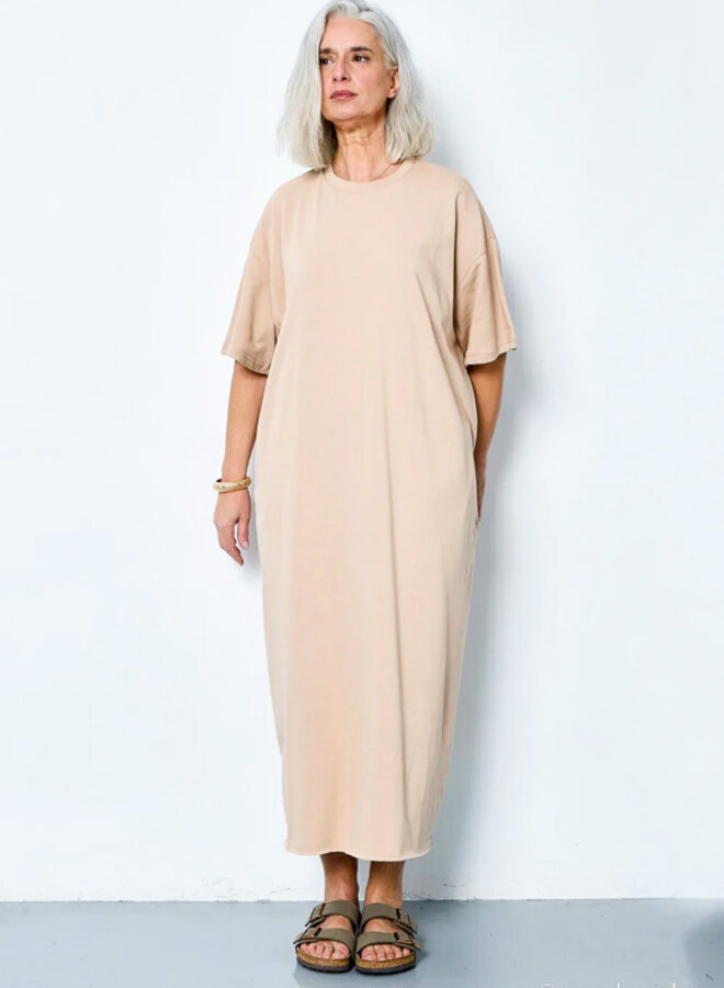 COTTON SWEATER DRESS JULIA BEIGE