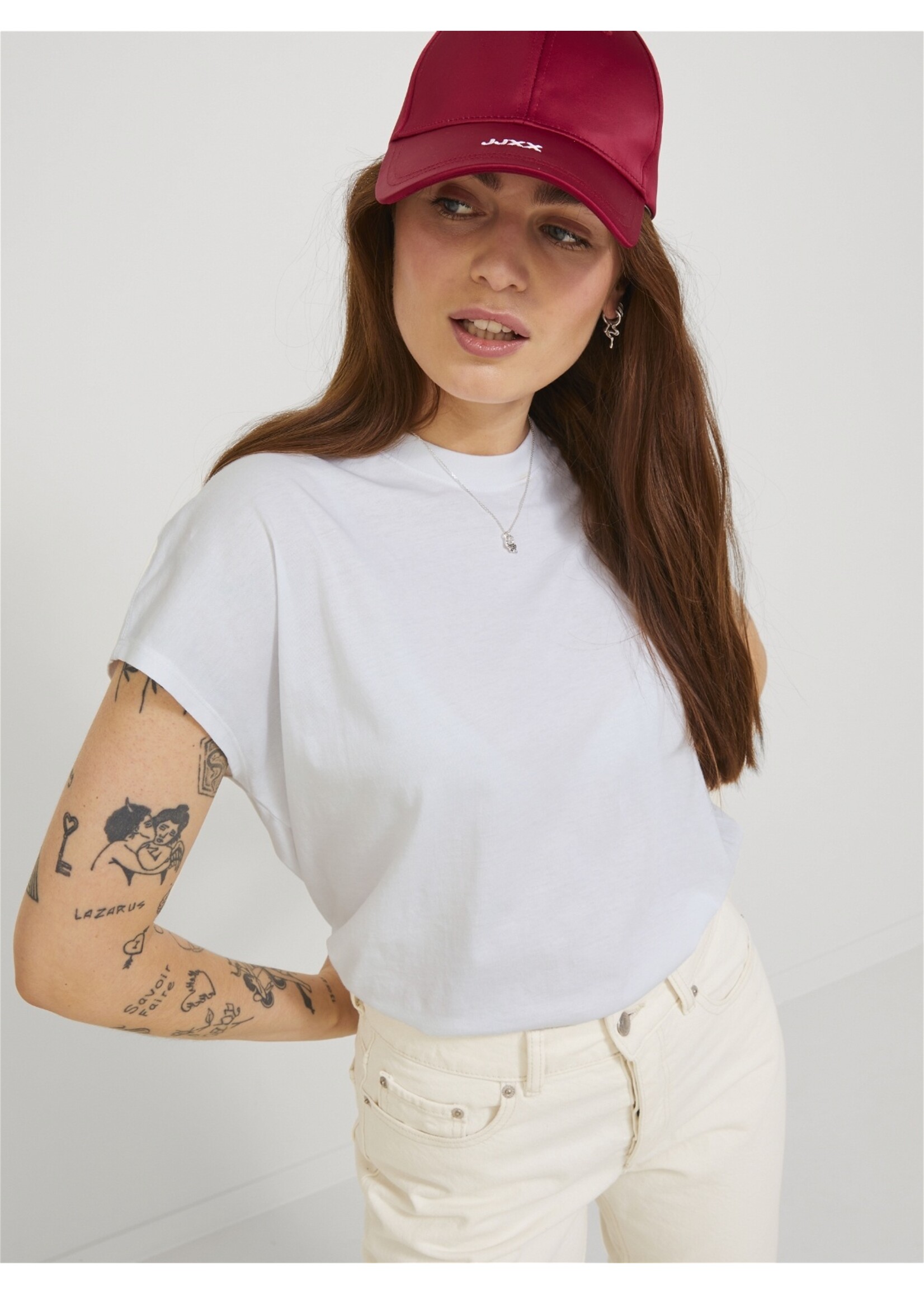 Jack & Jones Jxastrid Sl Boxy Every Tee Noos (12200190) Bright White Au