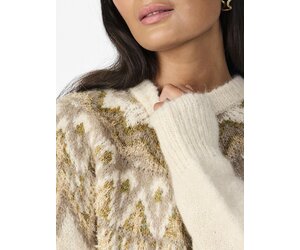 YASELA LS SHIMMER KNIT PULLOVER YASELA LS SHIMMER KNIT PULLOVER