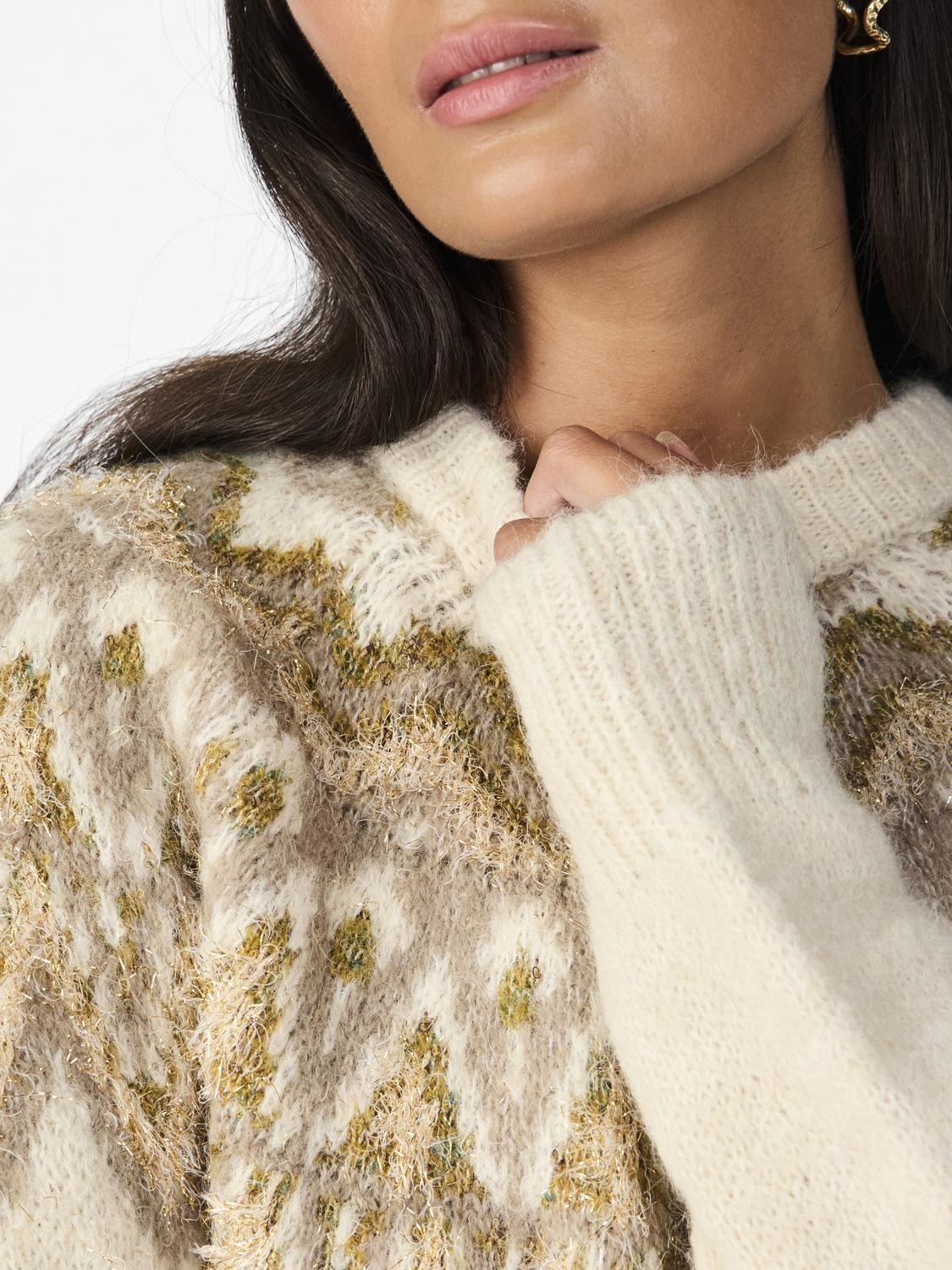 YASELA LS SHIMMER KNIT PULLOVER YASELA LS SHIMMER KNIT PULLOVER