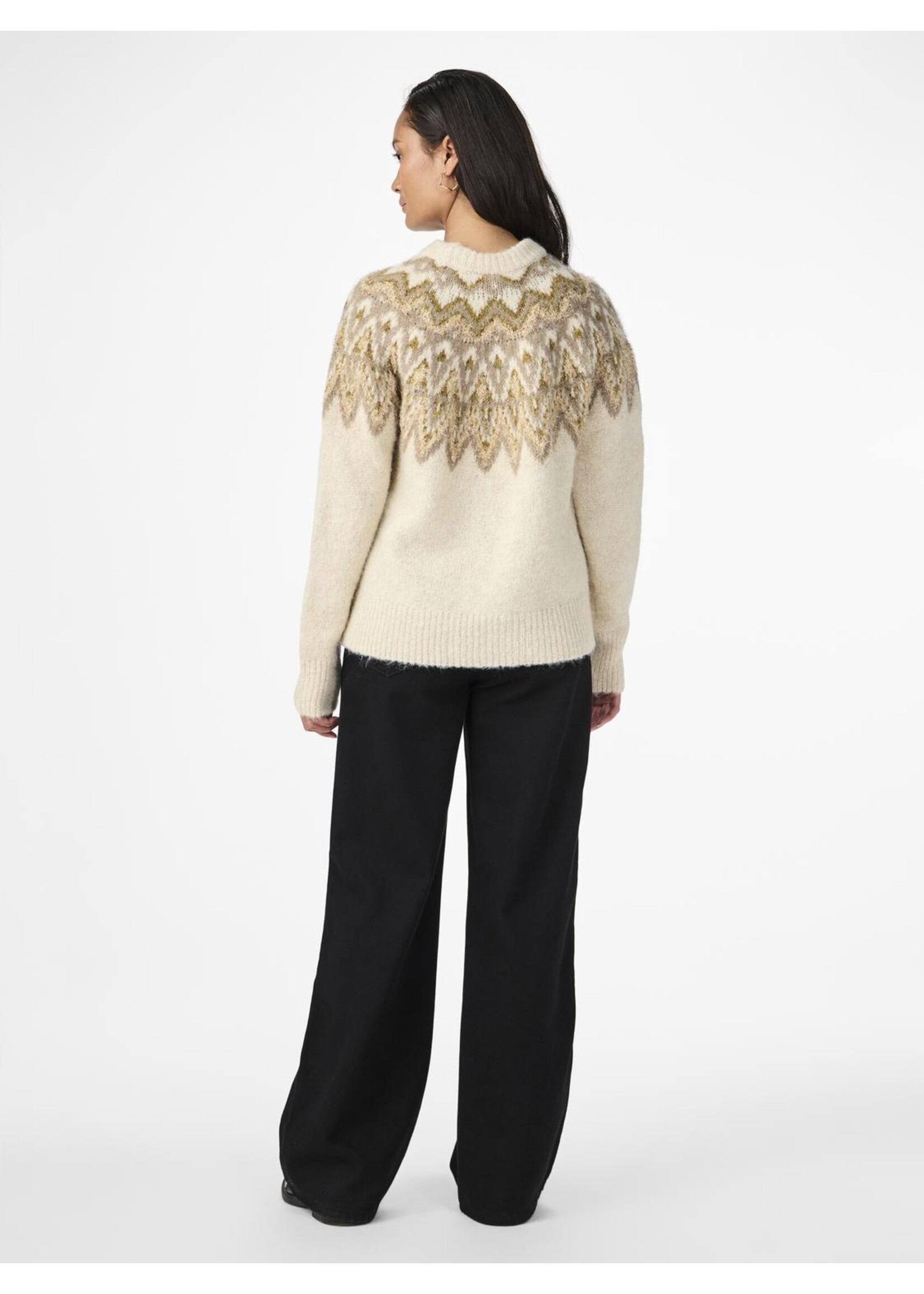 YASELA LS SHIMMER KNIT PULLOVER YASELA LS SHIMMER KNIT PULLOVER