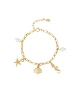 Bracelet beach charms - Gold color
