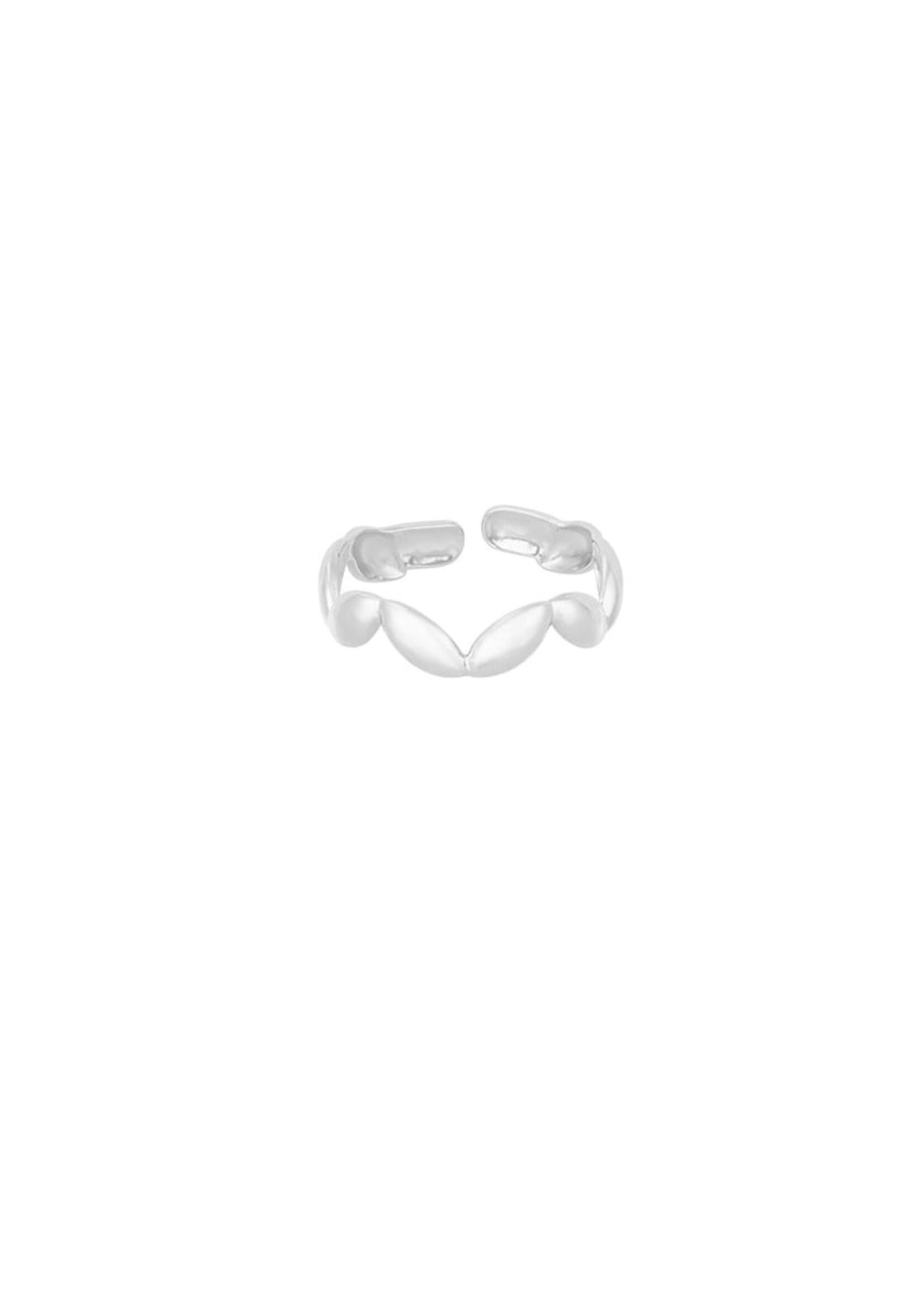 Wavy wonder ring - Silver color