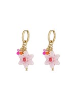 Earrings magic flower - Gold color