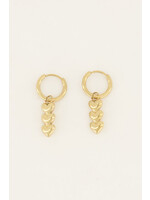 Earring three hearts