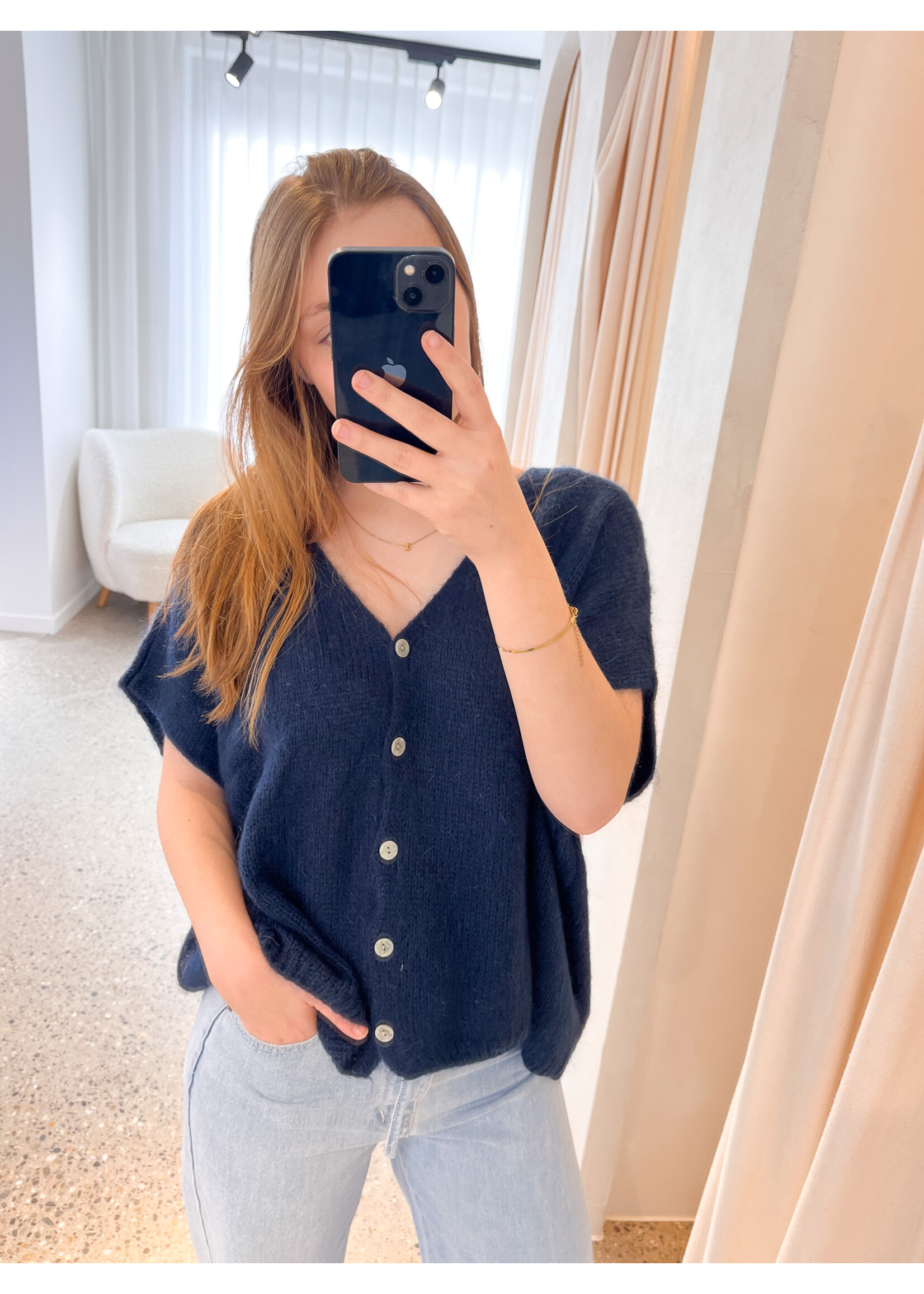 WIDE DEBARDEUR ROSIE MARINE