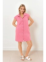 JEANS DRESS SEM FUSHIA