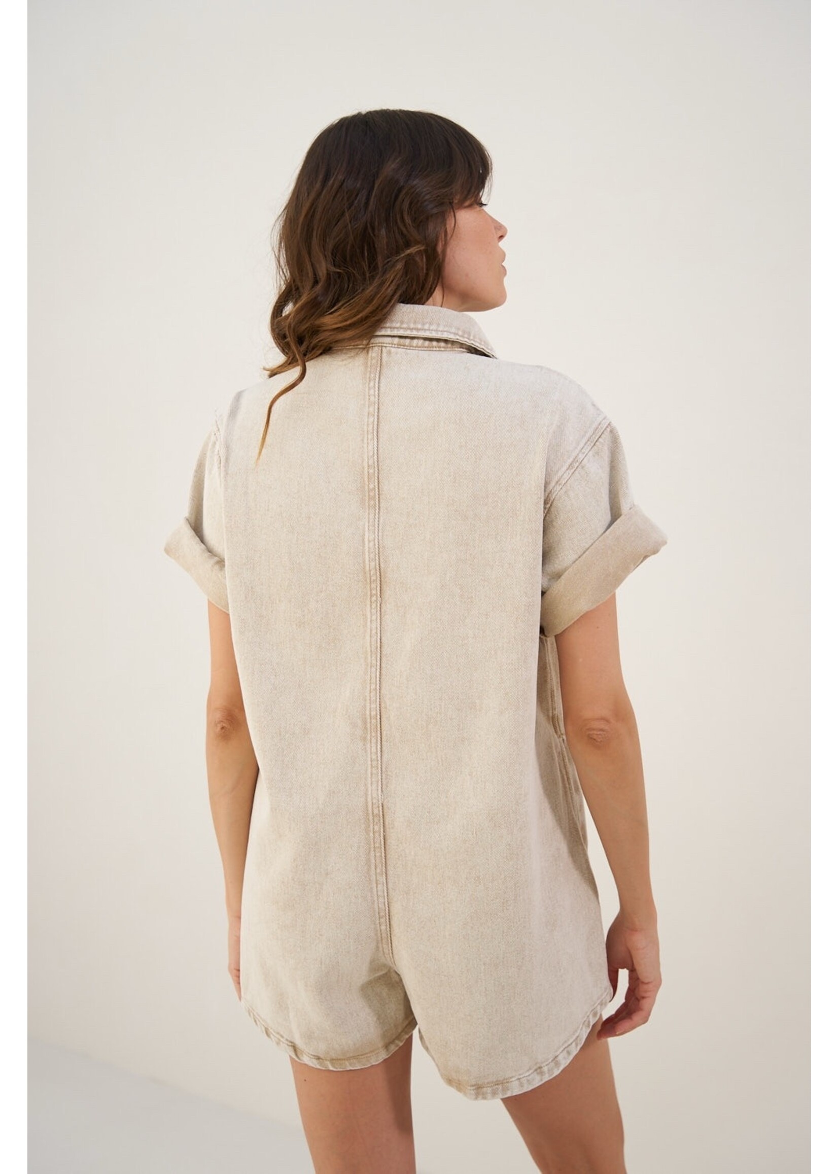 SHORT JUMPSUIT DENIM