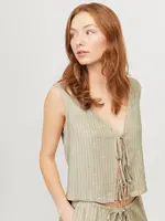 JXBREEZE SUMMER SL VEST WVN PIN STRIPE