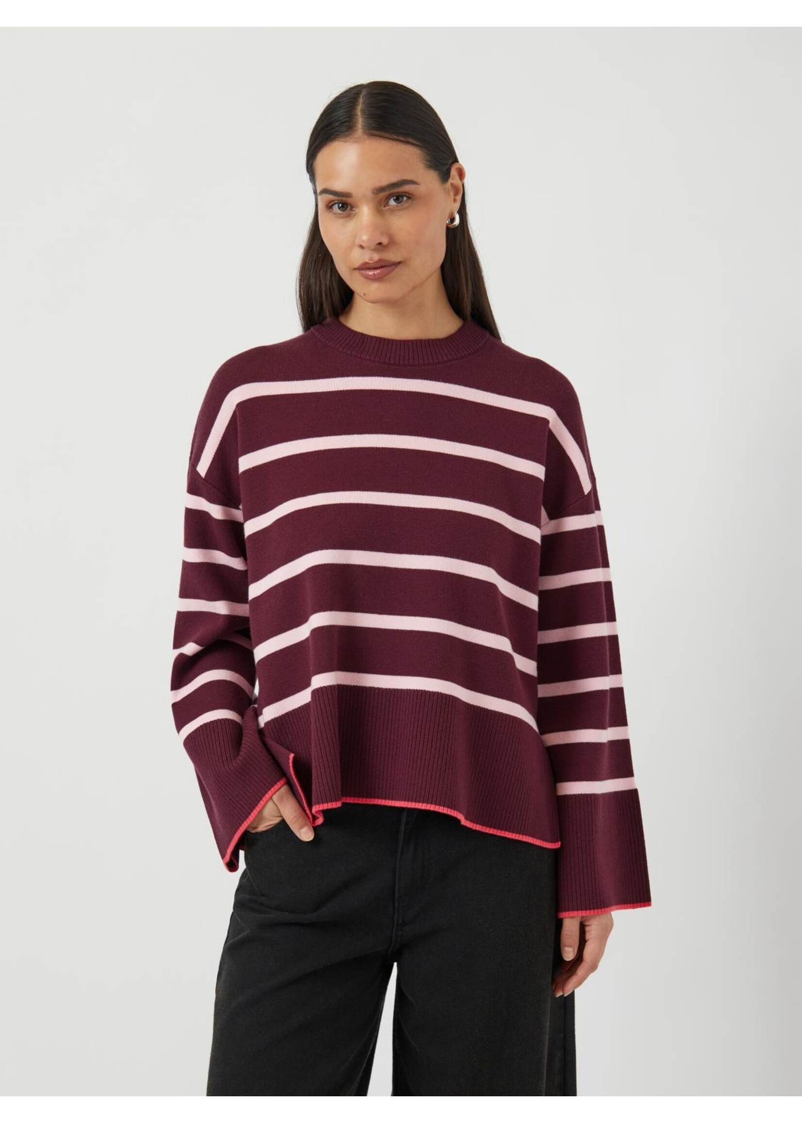 YASELMA LS KNIT PULLOVER NOOS