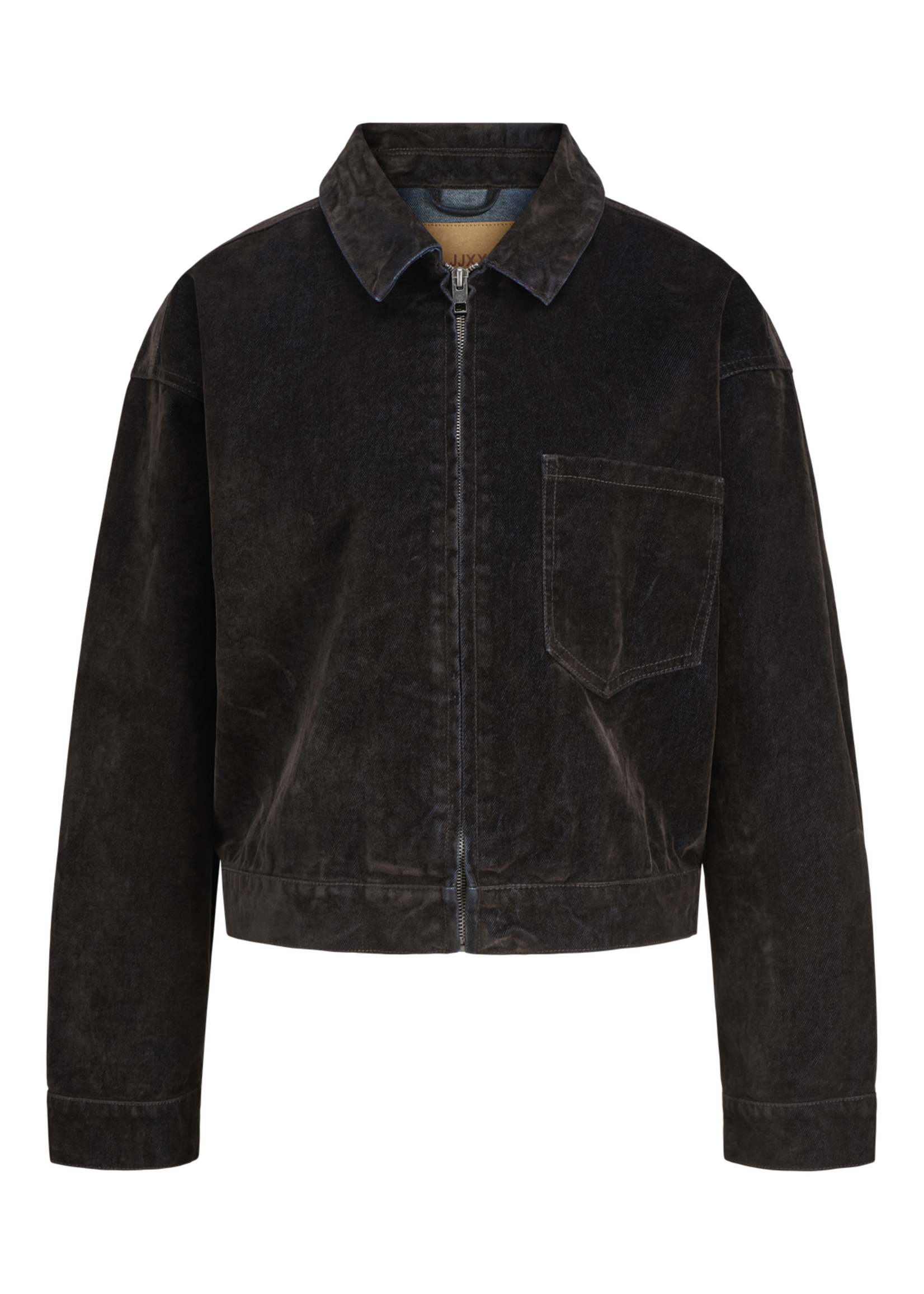 JXMIA FLOCK LS DENIM JACKET DNM