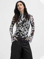 JXMINNA MESH LS TOP WVN COW