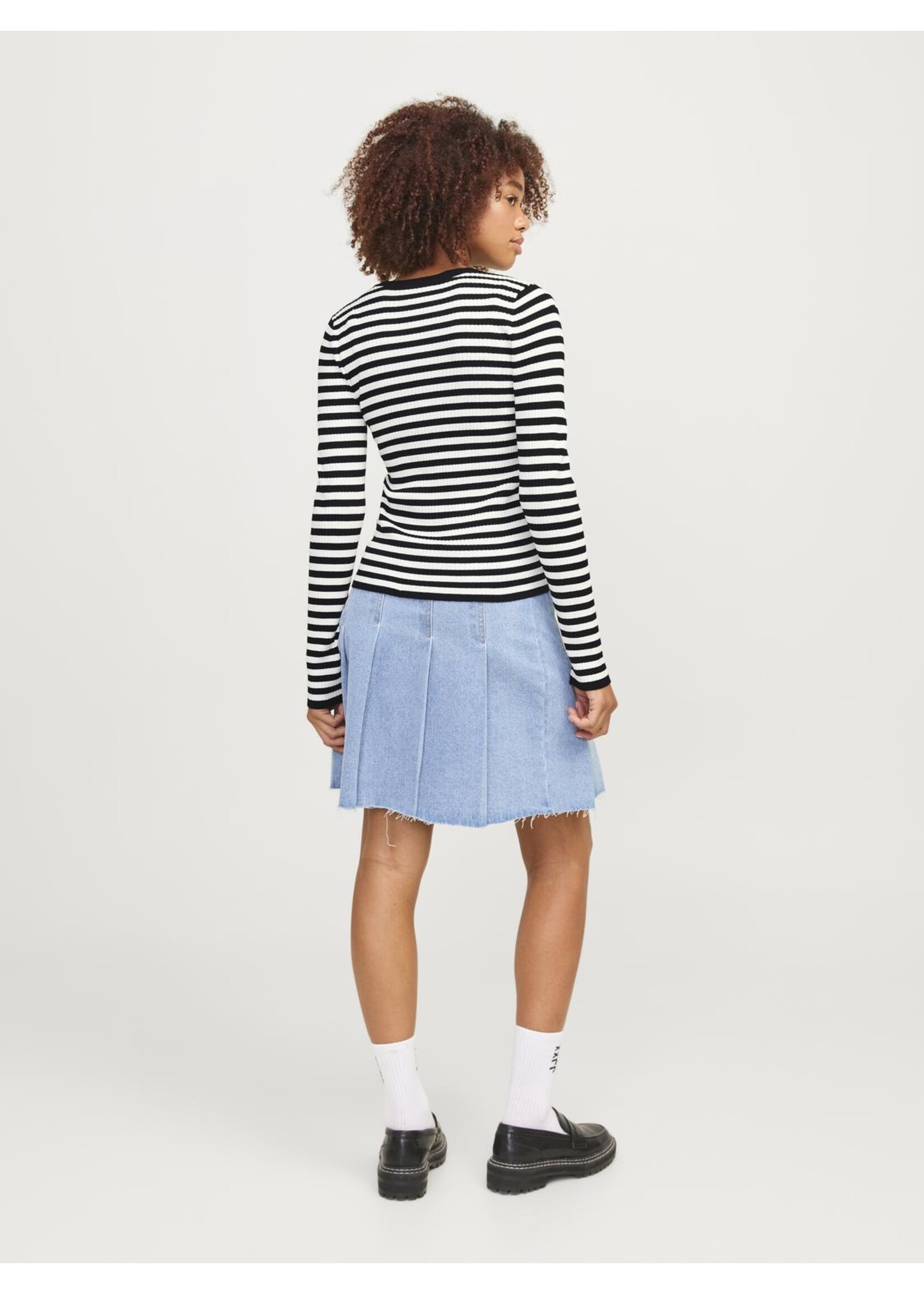 JXJODI TIGHT STRIPE CREW NECK KNIT