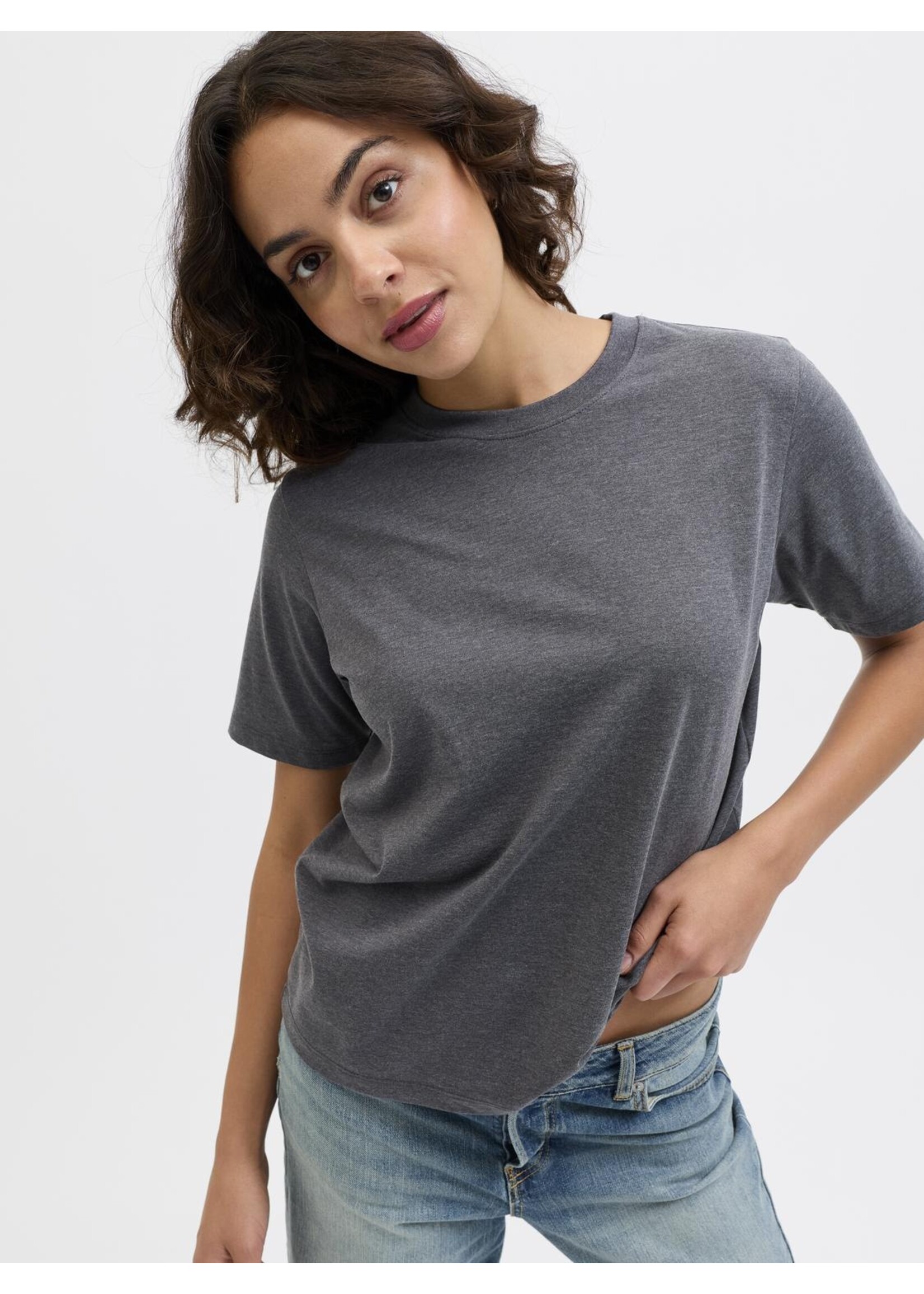 JXANNA REG SS EVERY TEE JRS GREY