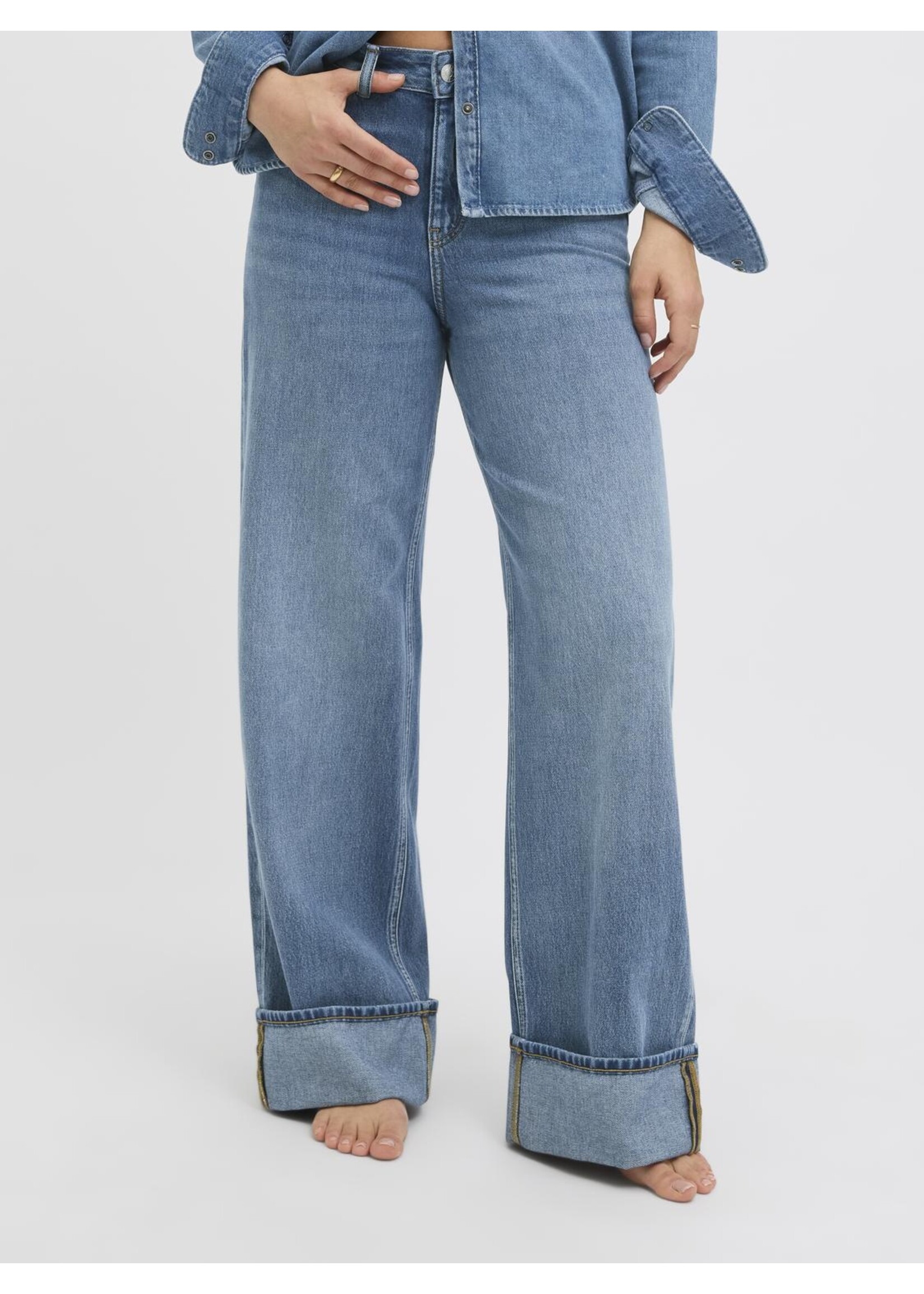 JXTOKYO WIDE FOLD HW JEANS R254