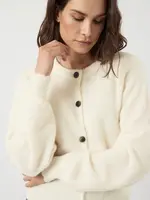 YASJOHI LS WOOL KNIT CARDIGAN S..