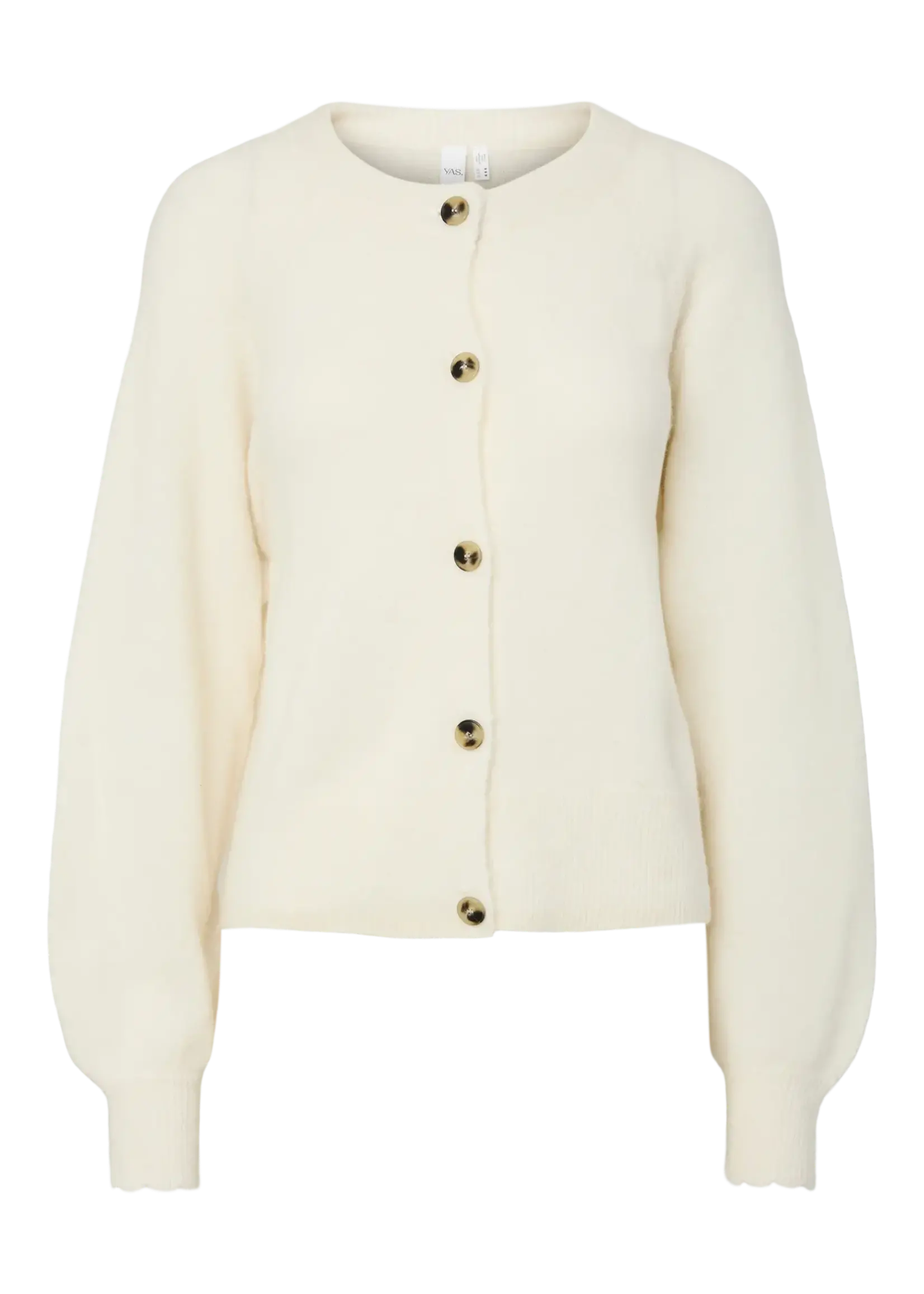 YASJOHI LS WOOL KNIT CARDIGAN S..