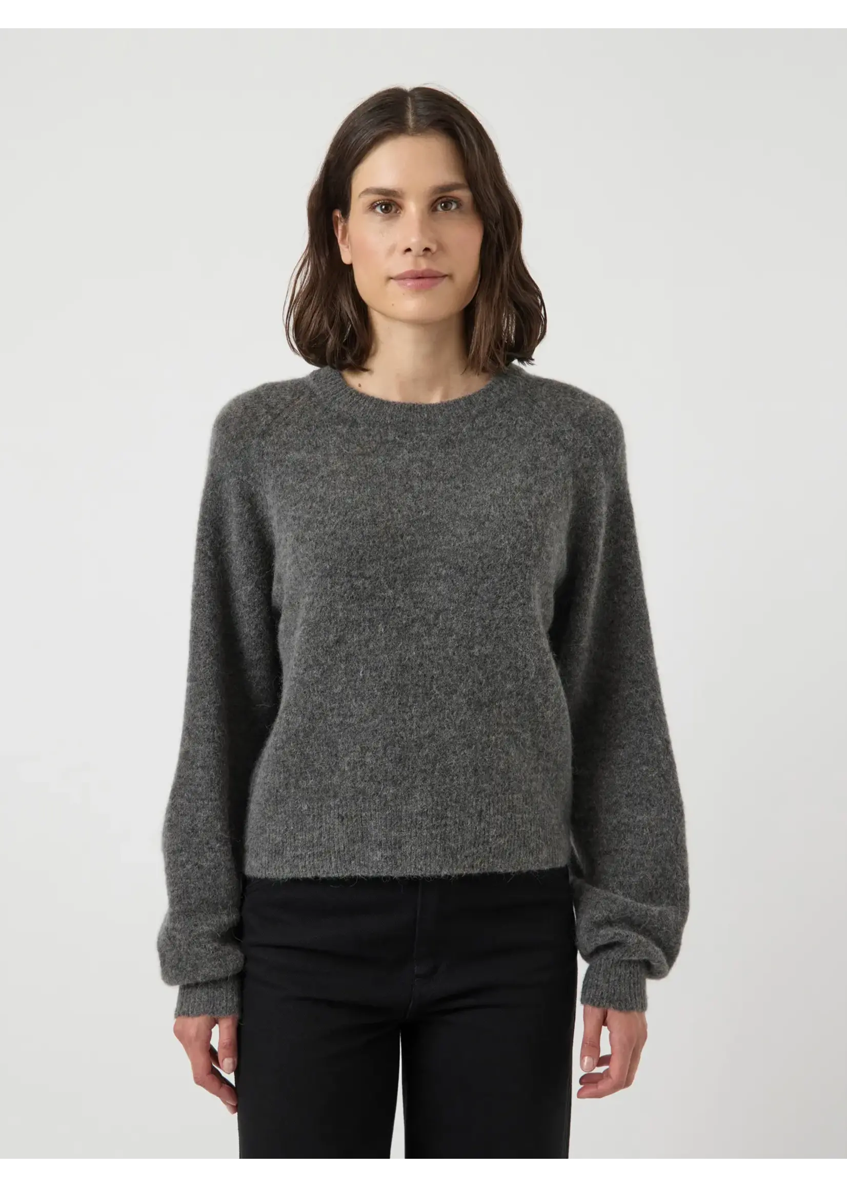 YASJOHI LS WOOL KNIT PULLOVER S