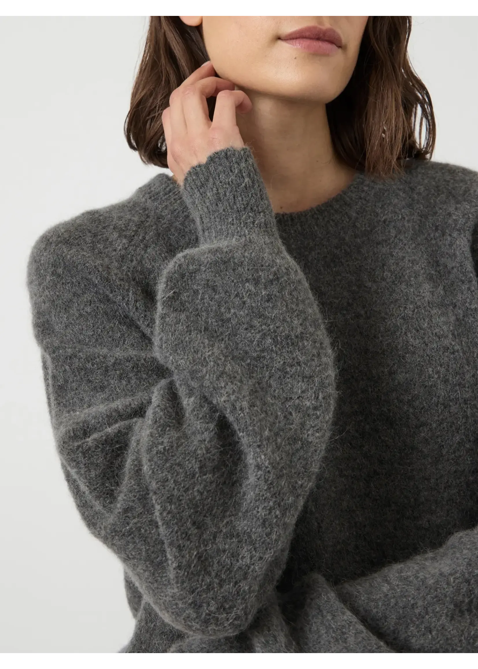 YASJOHI LS WOOL KNIT PULLOVER S