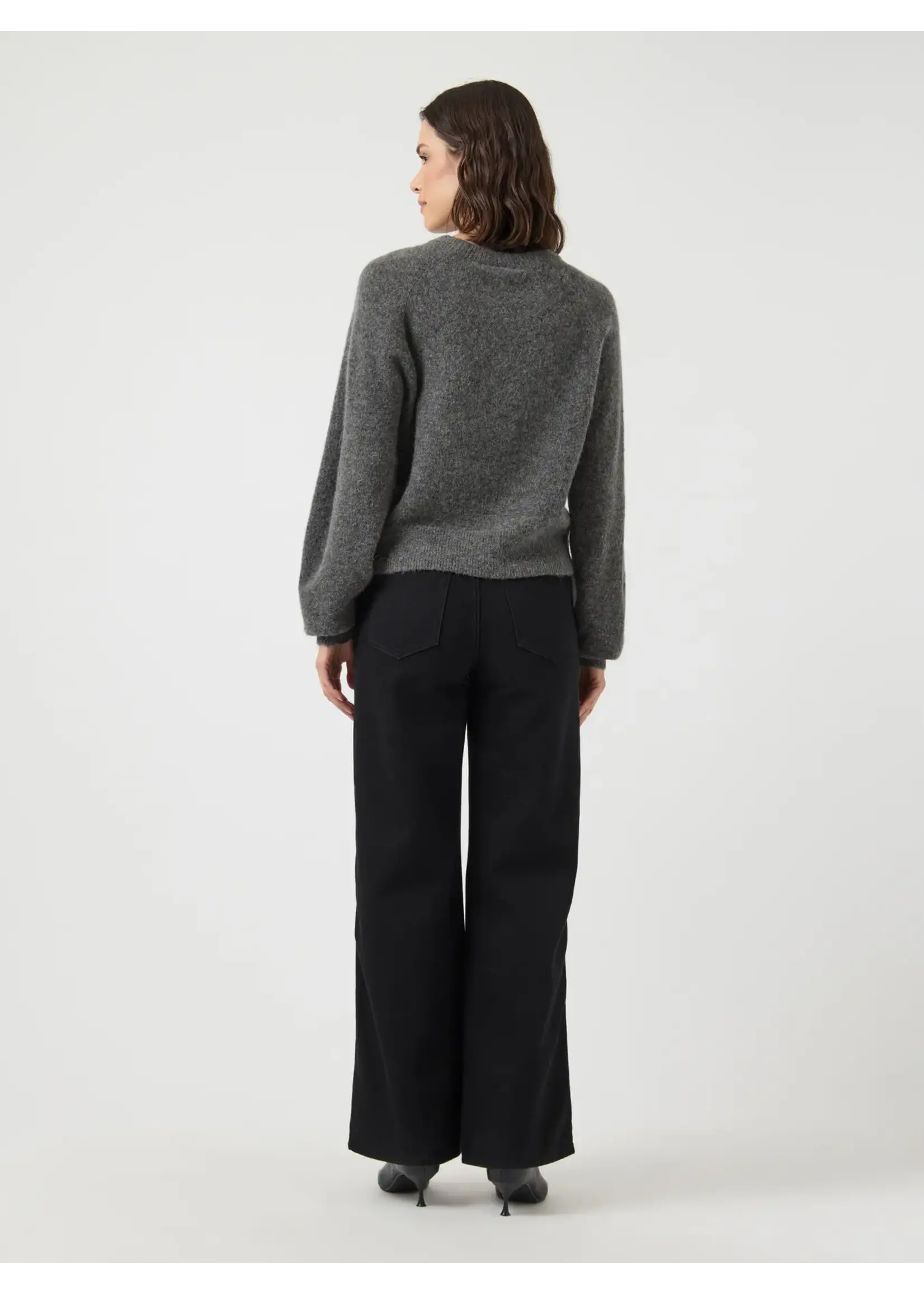 YASJOHI LS WOOL KNIT PULLOVER S