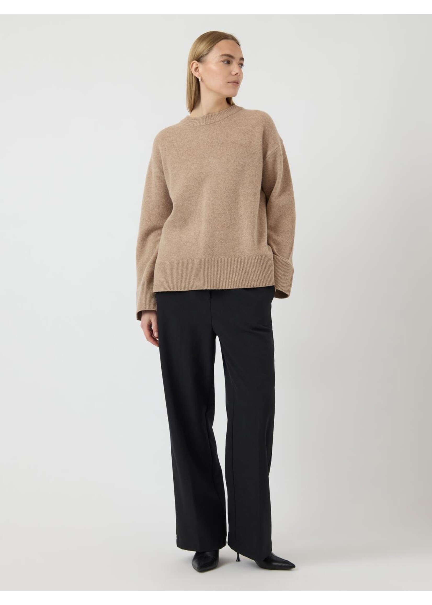 YASNOLA WOOL LS KNIT PULLOVER