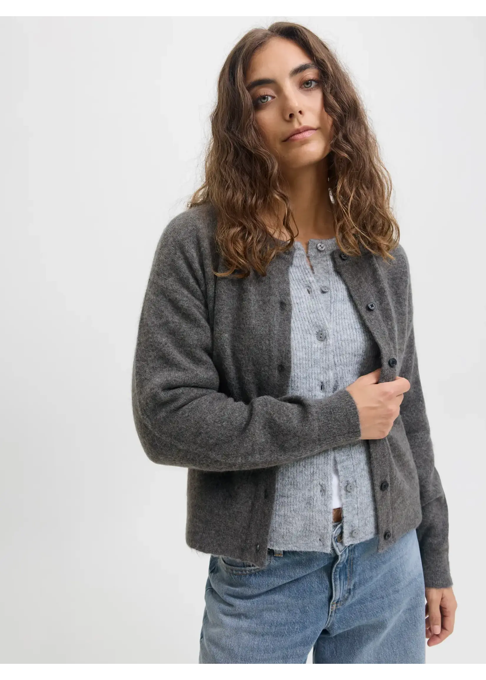JXMATHILDA WOOL BLEND CARDIGAN KNIT
