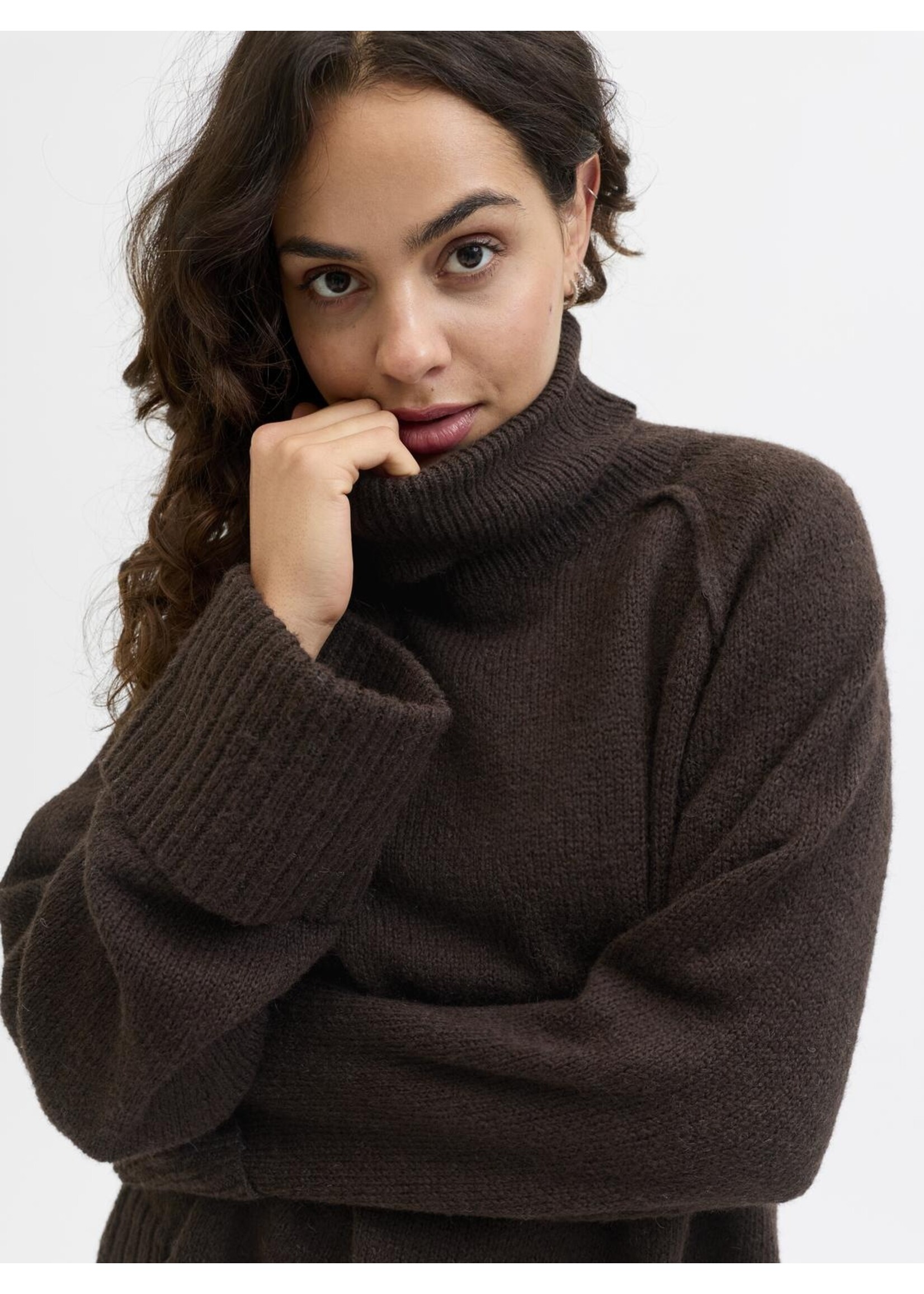 JXELLINORA RAGLAN ROLL NECK KNIT LN